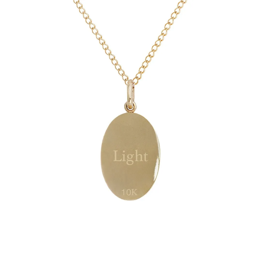 10K Gold Small "Star" Pendant with Diamond Detail