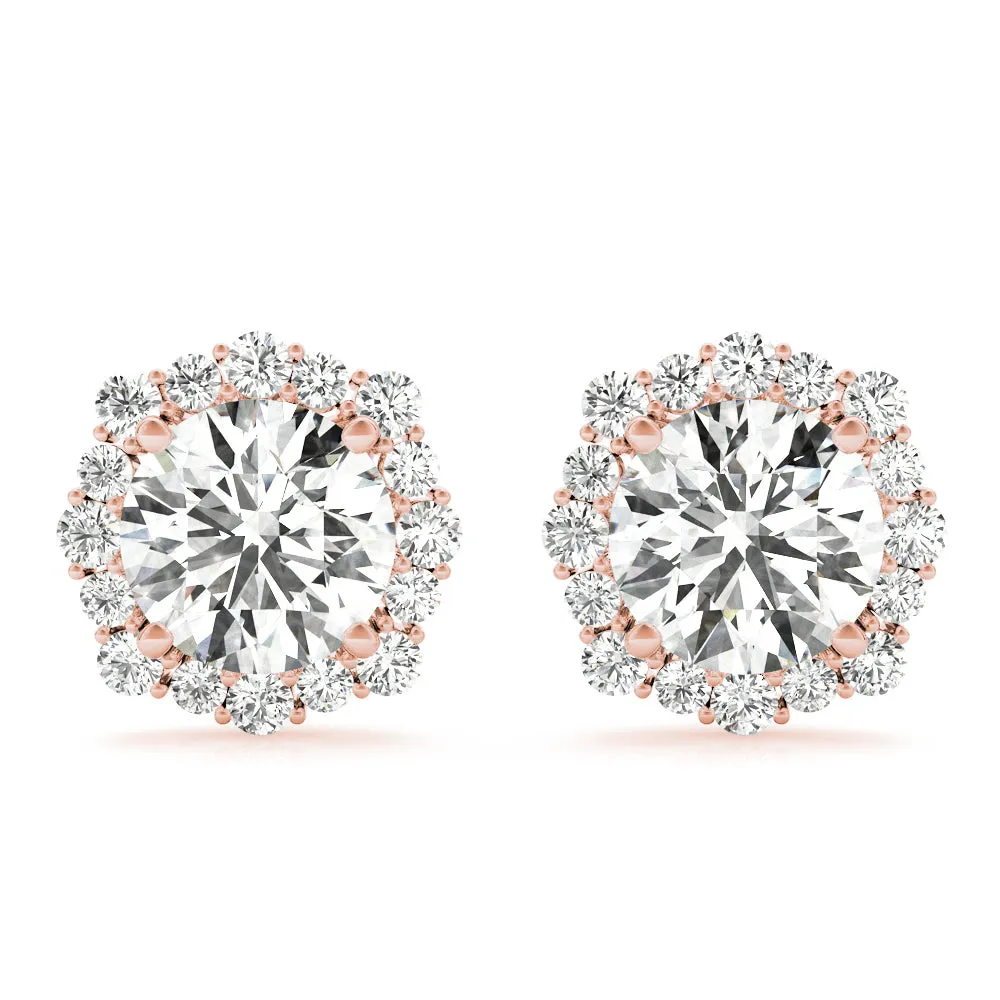 14K Diamond Accent Stud Diamond Earring