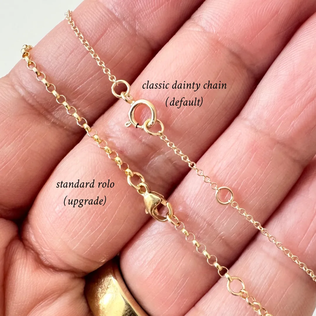 14K Gold 2 Birthstone Charms Bracelet