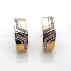 14k Gold Diamond Earrings