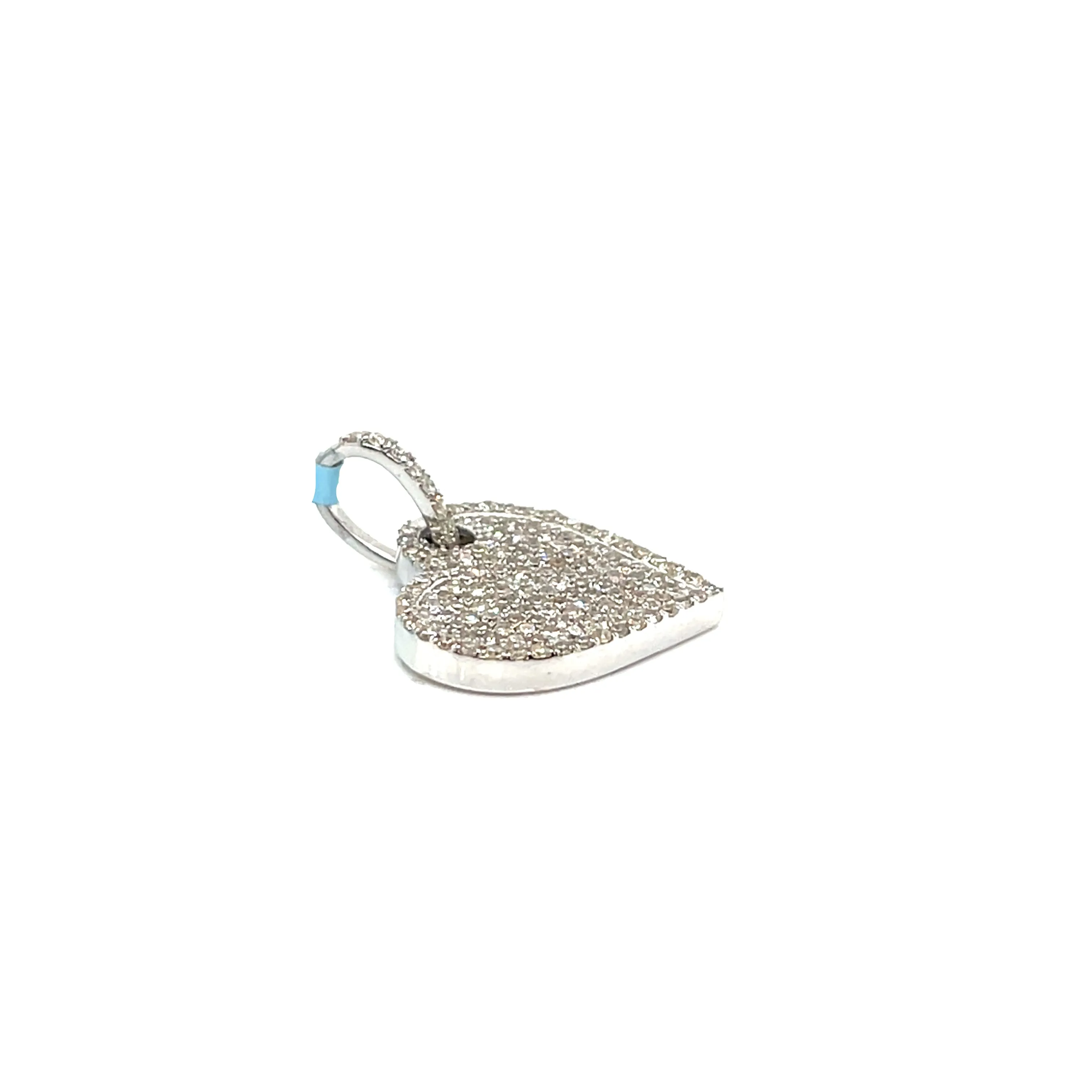 14K Gold Heart Dangling Pendants with 1.21ct of Round Natural Diamonds - SP26198