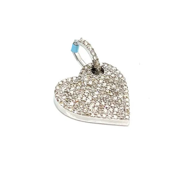 14K Gold Heart Dangling Pendants with 1.21ct of Round Natural Diamonds - SP26198