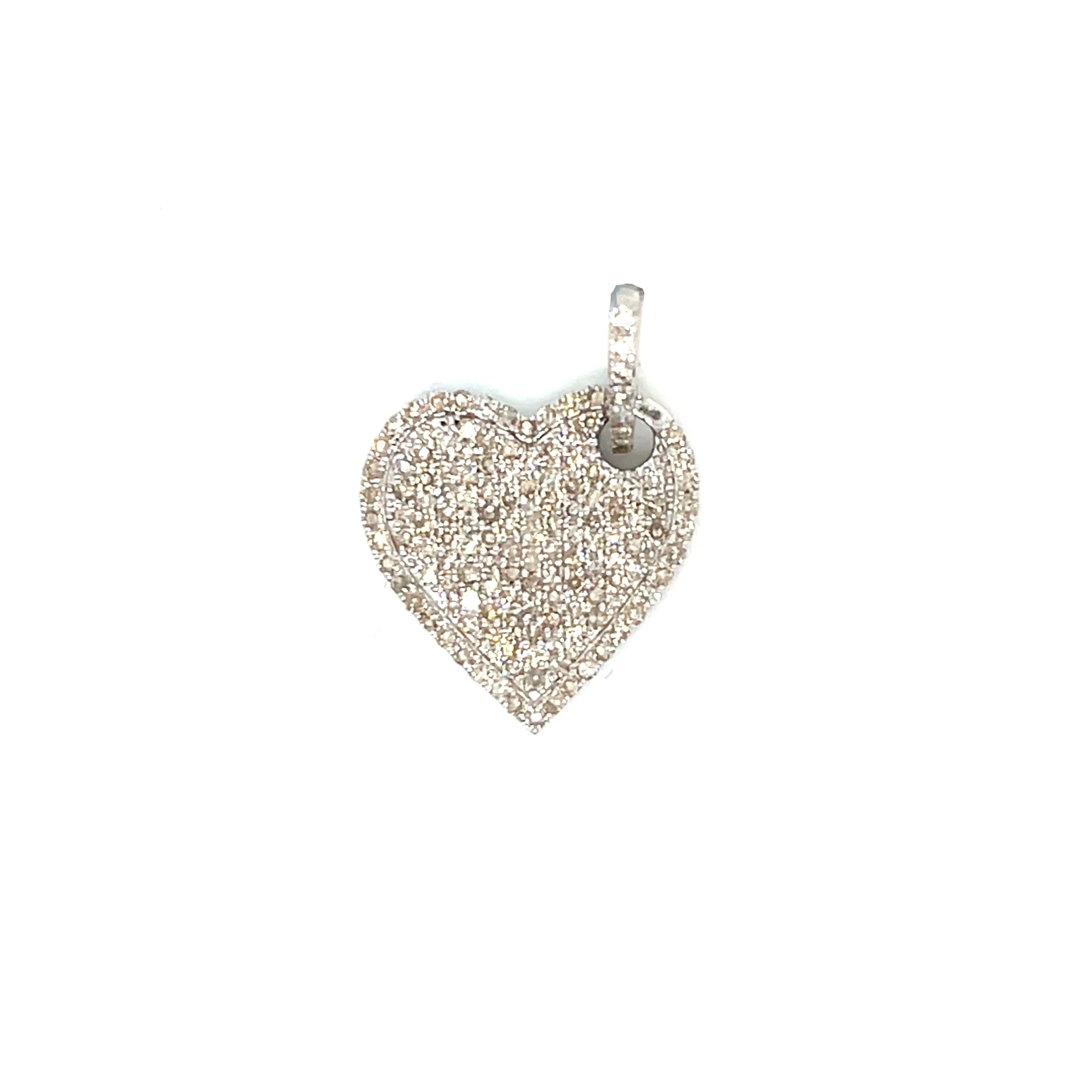 14K Gold Heart Dangling Pendants with 1.21ct of Round Natural Diamonds - SP26198