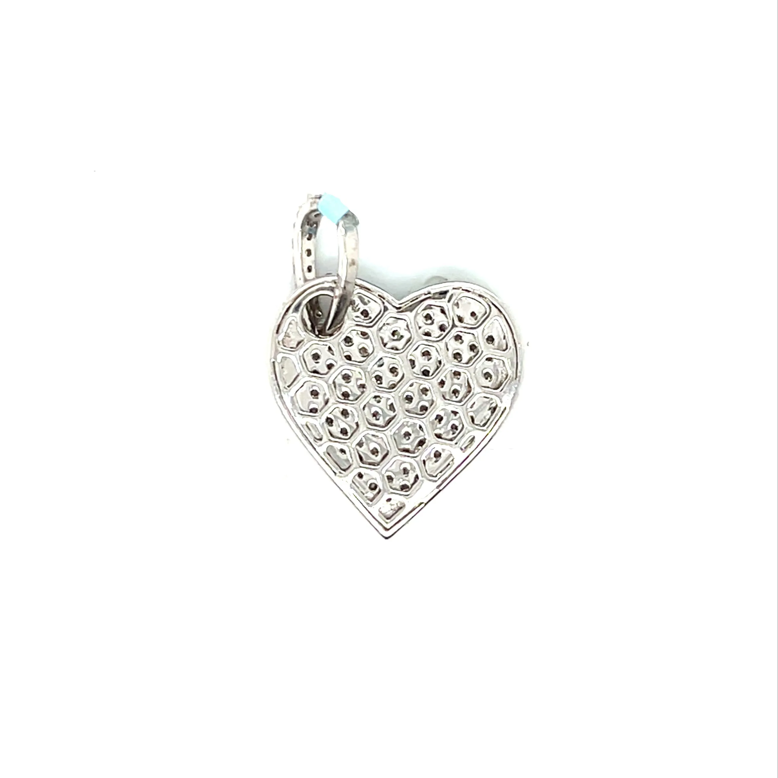 14K Gold Heart Dangling Pendants with 1.21ct of Round Natural Diamonds - SP26198