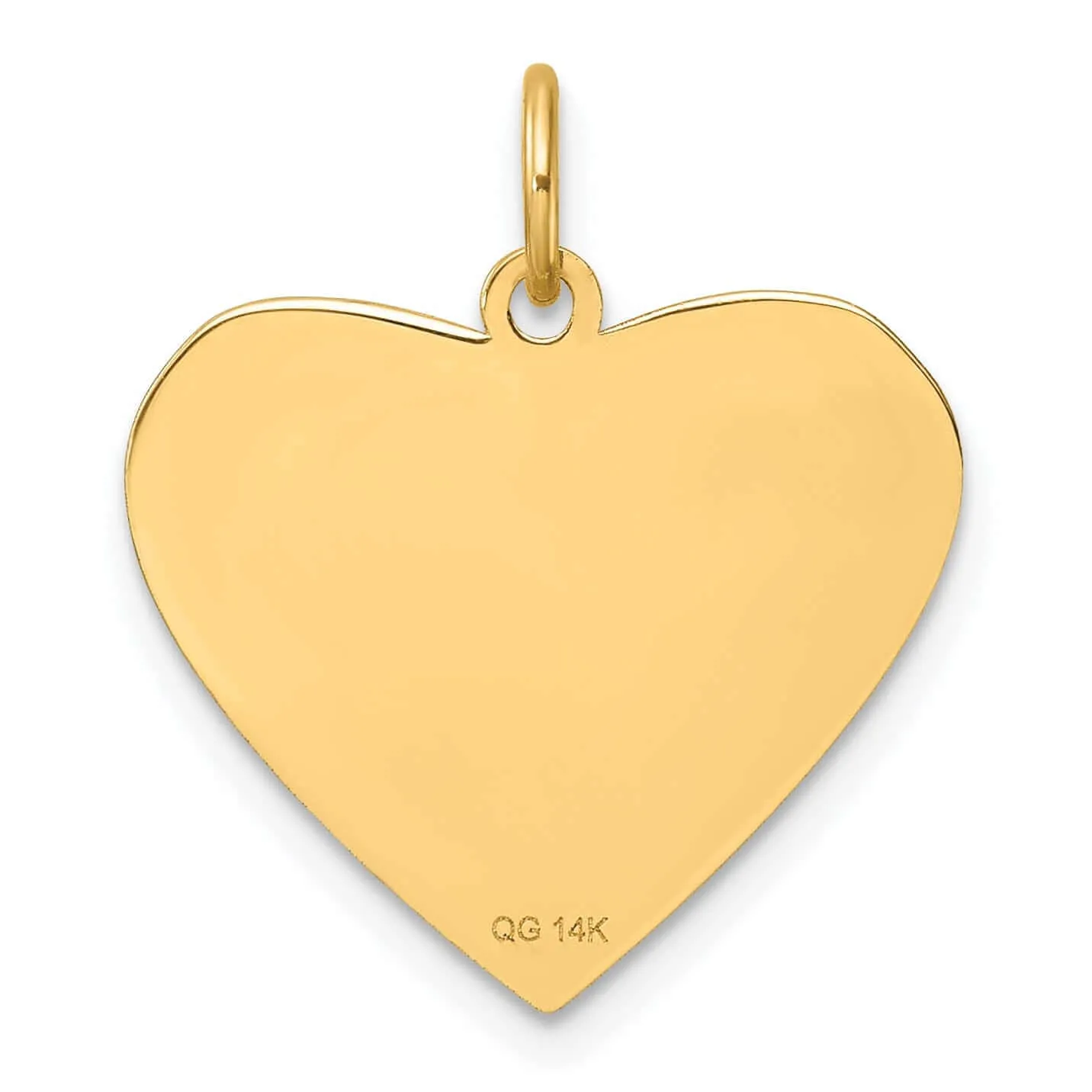14K Polished Class of 2023 Heart Charm - Yellow Gold