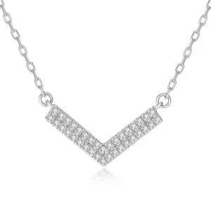 14K Solid Gold Necklace Exclusively Handcrafted 0.068 Carat Natural Diamond (H-F Color, VS1-VS2 Clarity)