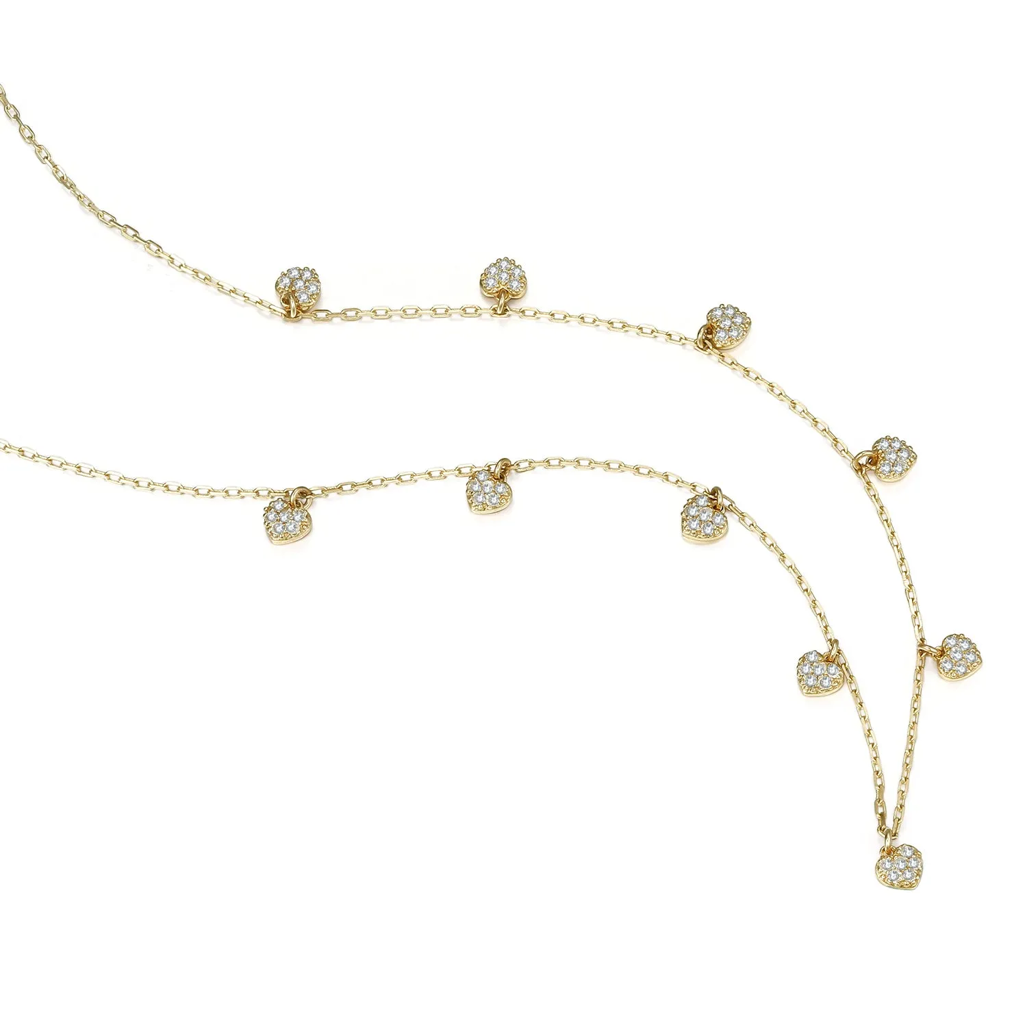 14K Solid Gold Necklace Exclusively Handcrafted 0.216 Carat Natural Diamond (H-F Color, VS1-VS2 Clarity)