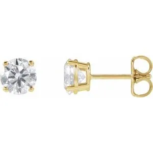 14K Yellow 1/3 CTW Lab-Grown Diamond Stud Earrings