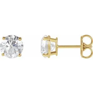 14K Yellow 1/3 CTW Lab-Grown Diamond Stud Earrings