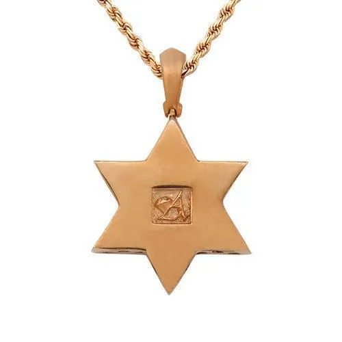 14k Yellow Gold Diamond Star of David Pendant 1.50 Ctw
