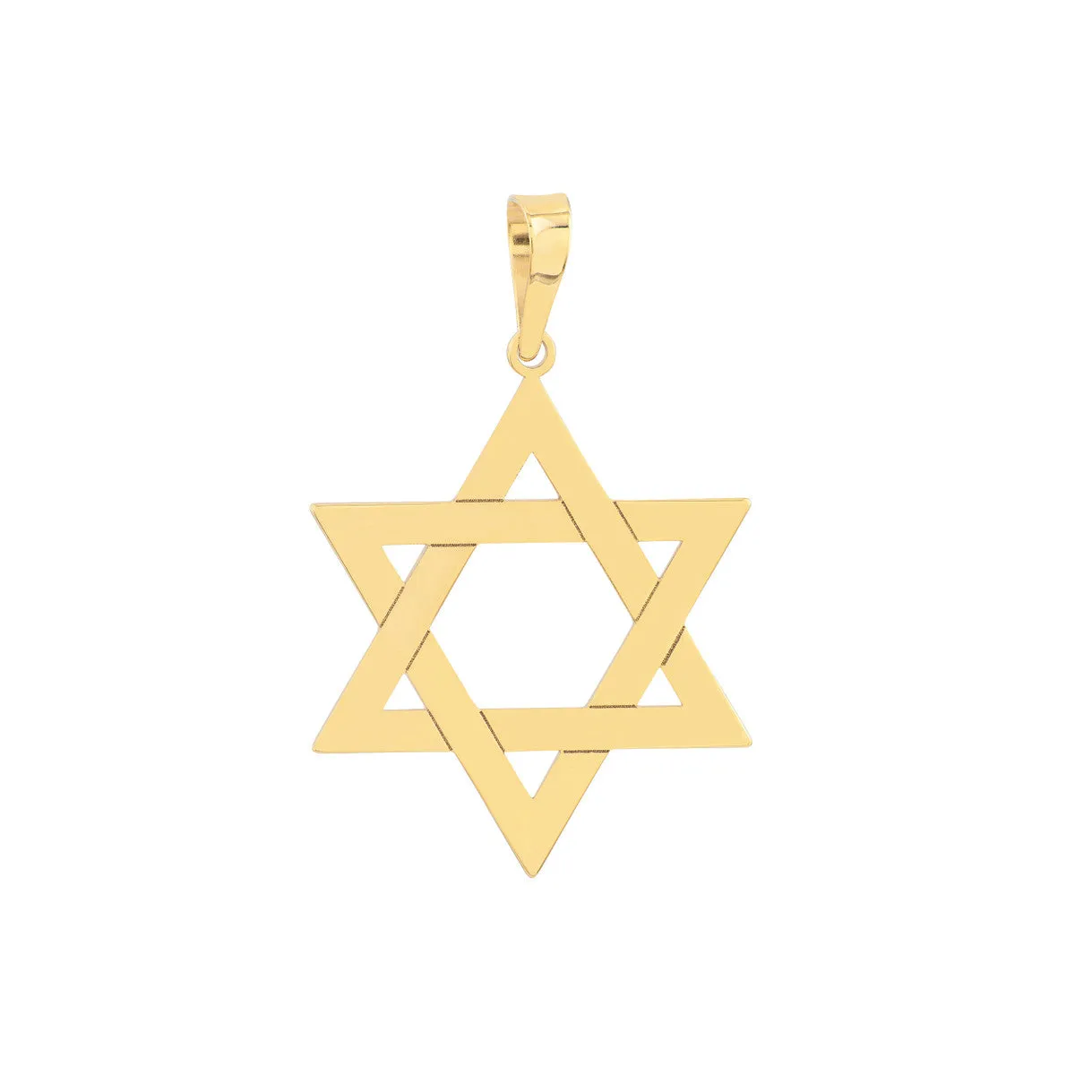 14k Yellow Gold Woven Star of David Pendant