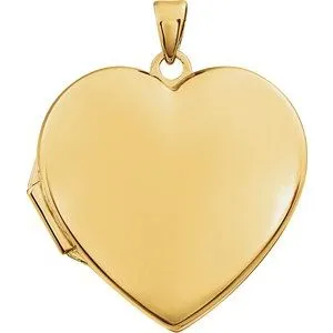 14K Yellow Heart Locket