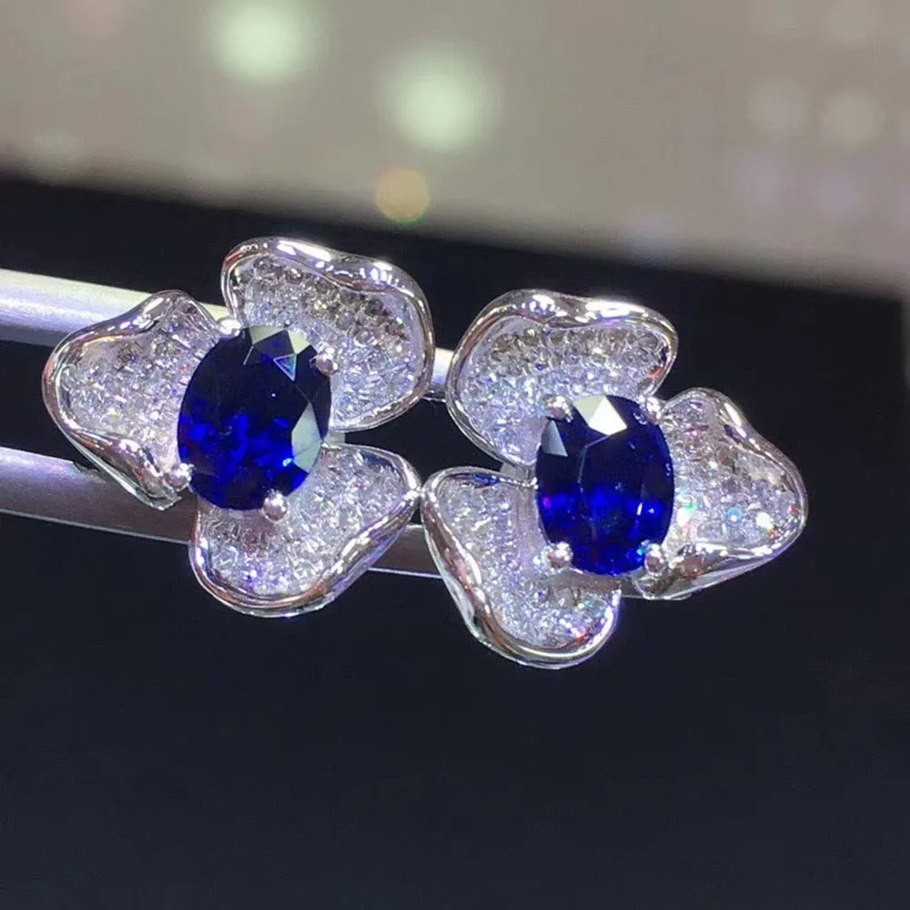 1.5ct Sapphire Earrings