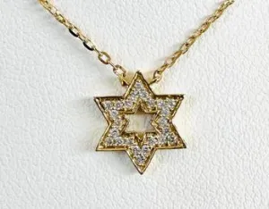 18k Diamond Star Necklace