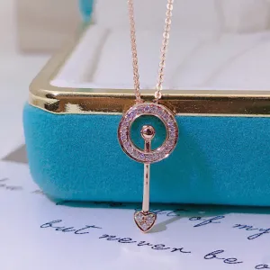 18K Gold 0.075ct Real Diamond Lovely Lollipop Pendant Necklace
