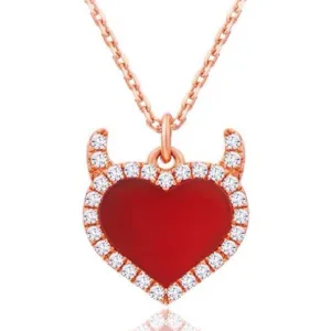 18K Gold Exquisite Heart-shaped Pendant Necklace Exclusively Handcrafted  Natural Diamond (H-F Color, VS1-VS2 Clarity)