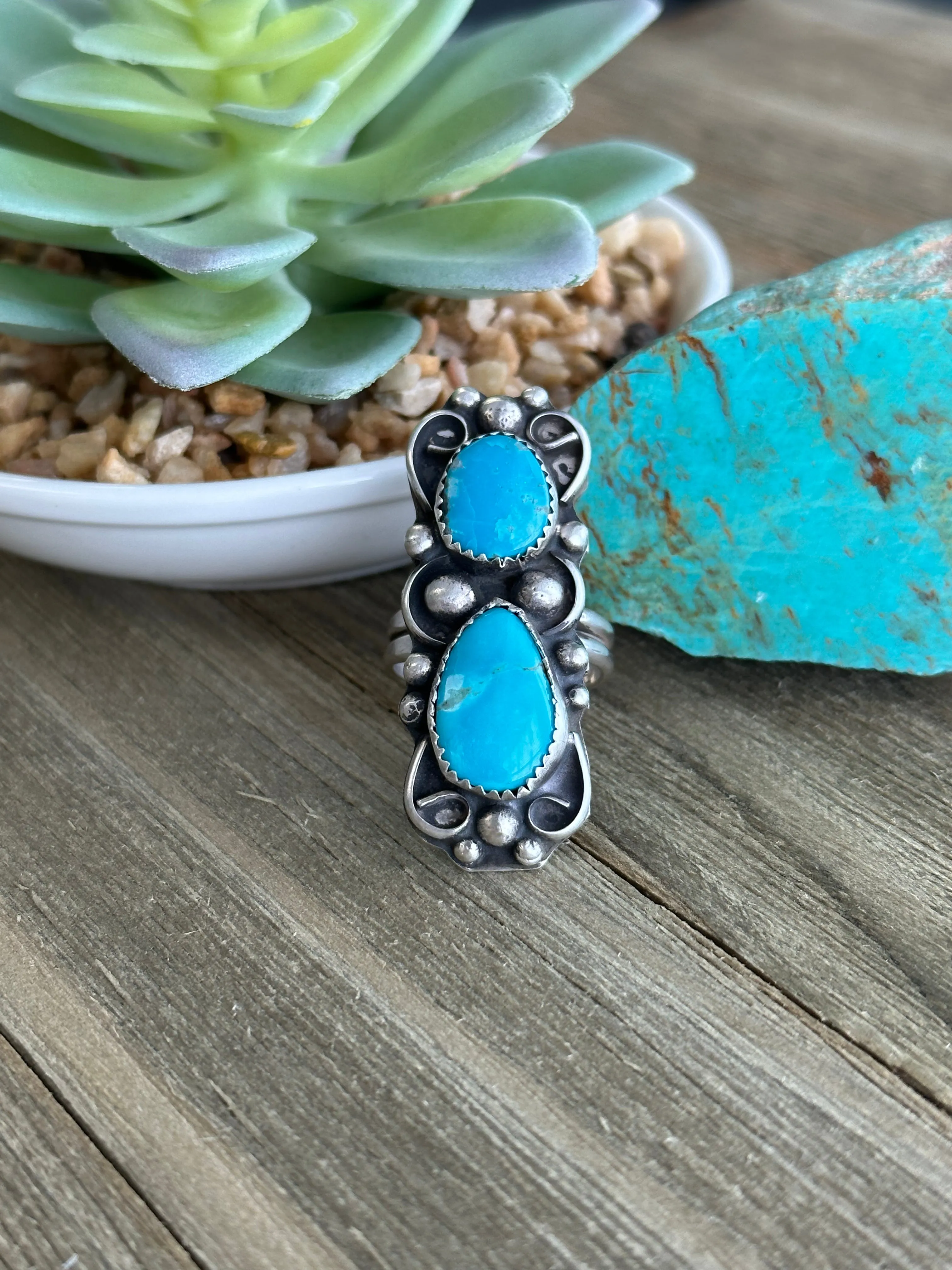2 Stone Oval Ring
