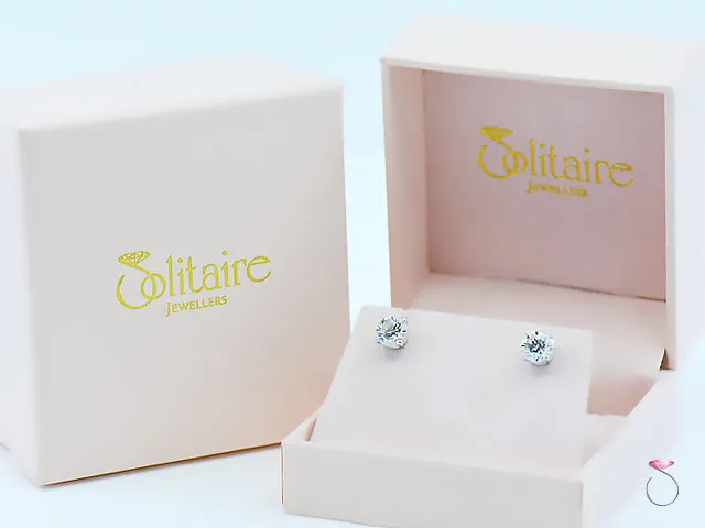 2.33 Carat Diamond Stud Earrings, 1.17 ct. 1.16 ct. G, VS2 in 14K WG, With GIA report