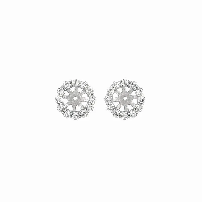 4MM DIAMOND JACKET EARRINGS 14K GOLD (0.64 CTW)