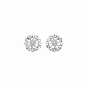 4MM DIAMOND JACKET EARRINGS 14K GOLD (0.64 CTW)