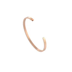 4mm width Rose Gold Color Bracelets with Your Customized text and Adjustable Size