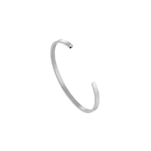 4mm width Silver Color Bracelets with Your Customized text and Adjustable Size