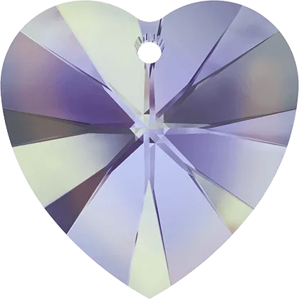 6228 Swarovski XILION Heart Pendants, Crystal Vitrail Light (001 VL)