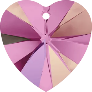 6228 Swarovski XILION Heart Pendants, Rose AB (209 AB)