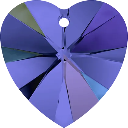 6228 Swarovski XILION Heart Pendants, Sapphire AB (206 AB)