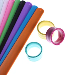 6Pcs Slap Bracelets Fashion Wristband Party Wrist Strap For Kids Children Holiday Beach Party Favours