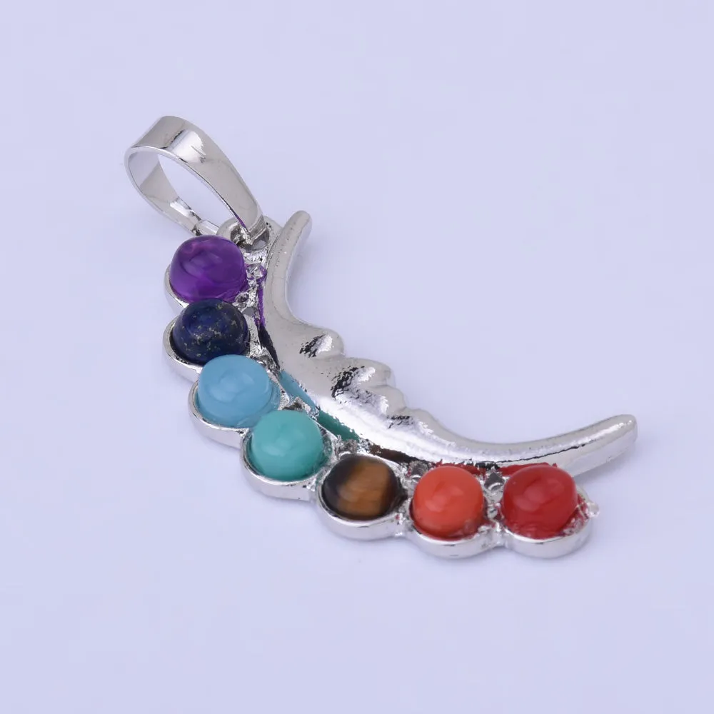 7 Chakras Orgone Crystal Healing Energy Pendant Buda Yoga Amulet Therapy Jewelry 1PCS