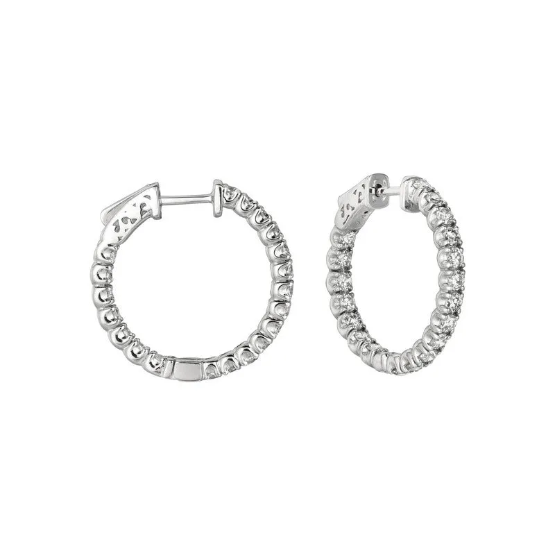 7 POINTER DIAMOND HOOP EARRINGS 14K GOLD (2.75 CTW)4619.30