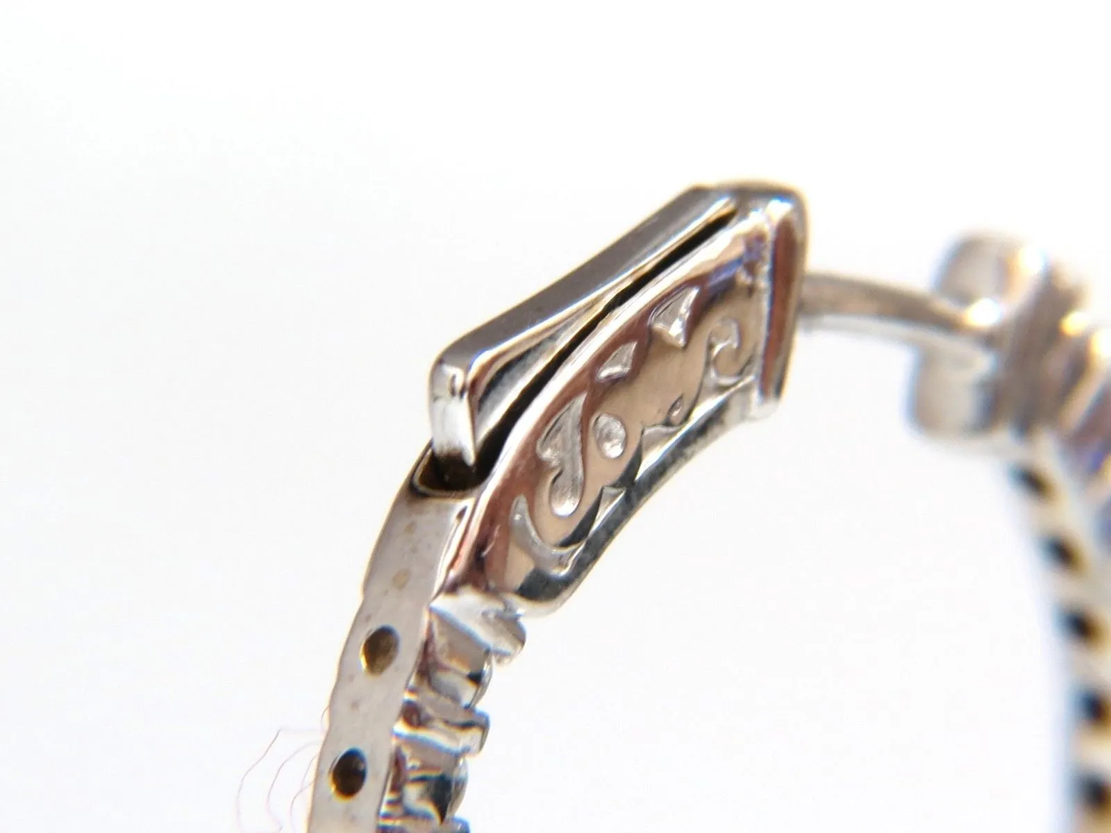 .86ct natural round brilliant in/out diamond hoop earrings 14kt g/vs
