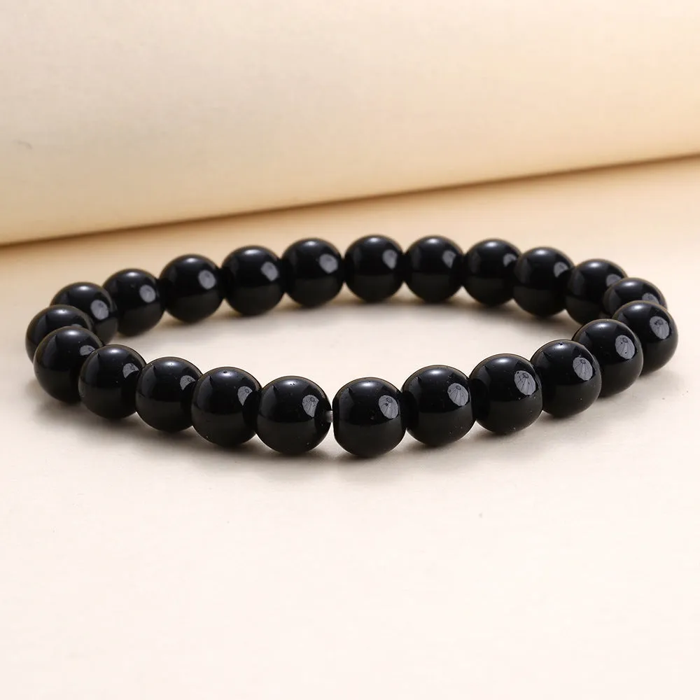 8mm Rose Quartz Beaded Bracelet for Men and Women