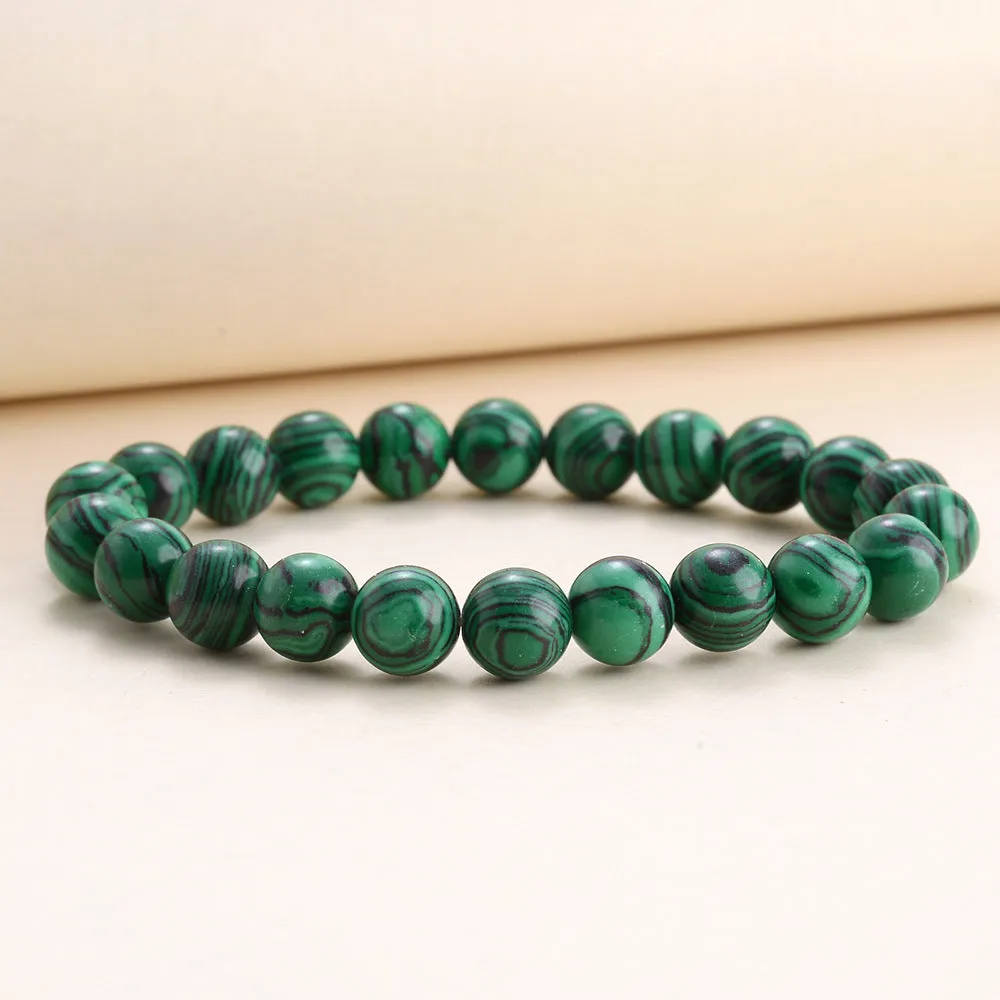 8mm Rose Quartz Beaded Bracelet for Men and Women