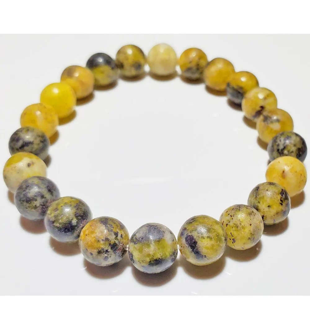 8mm Serpentine Bead Elastic Stretch Bracelet