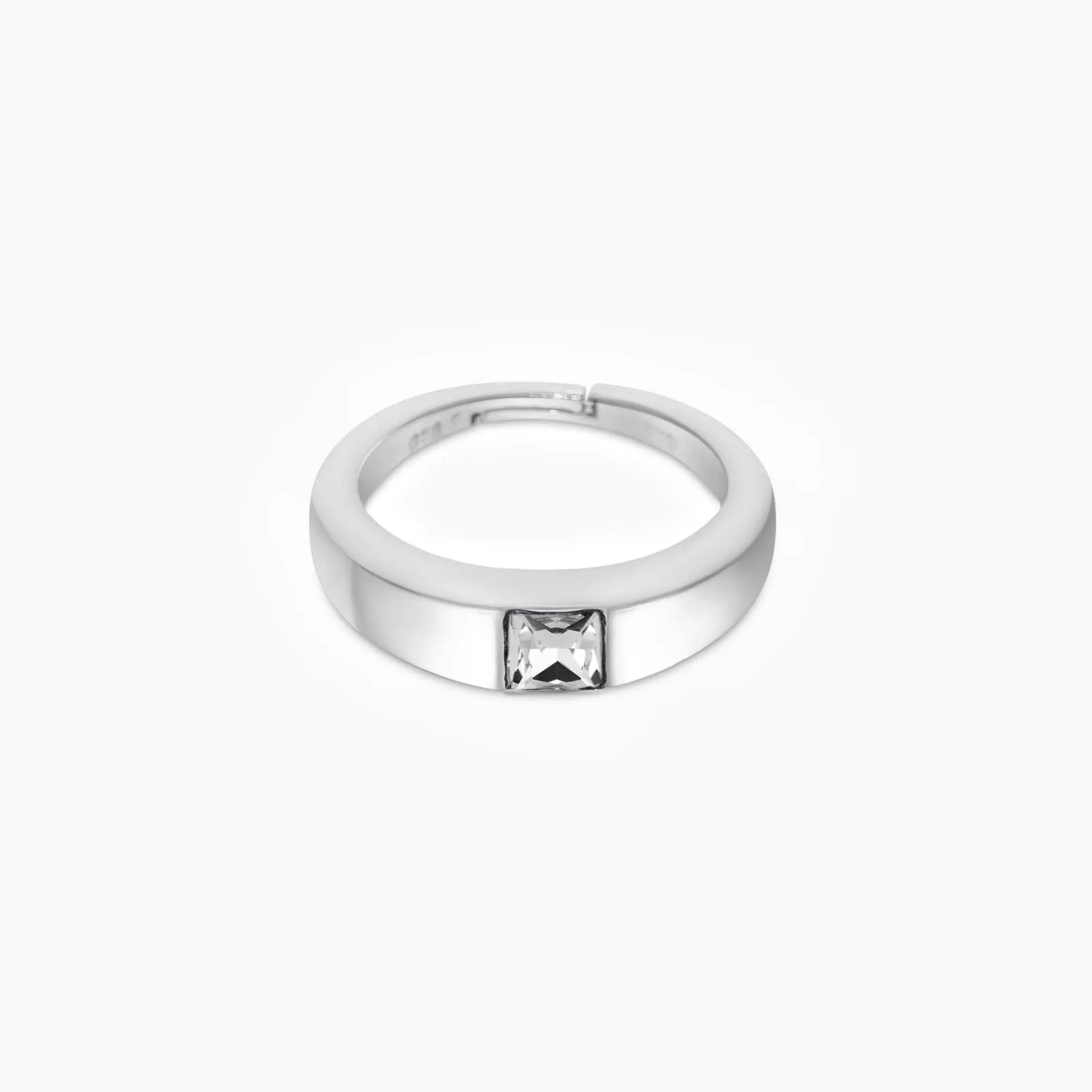 925 sterling silver white stone ring
