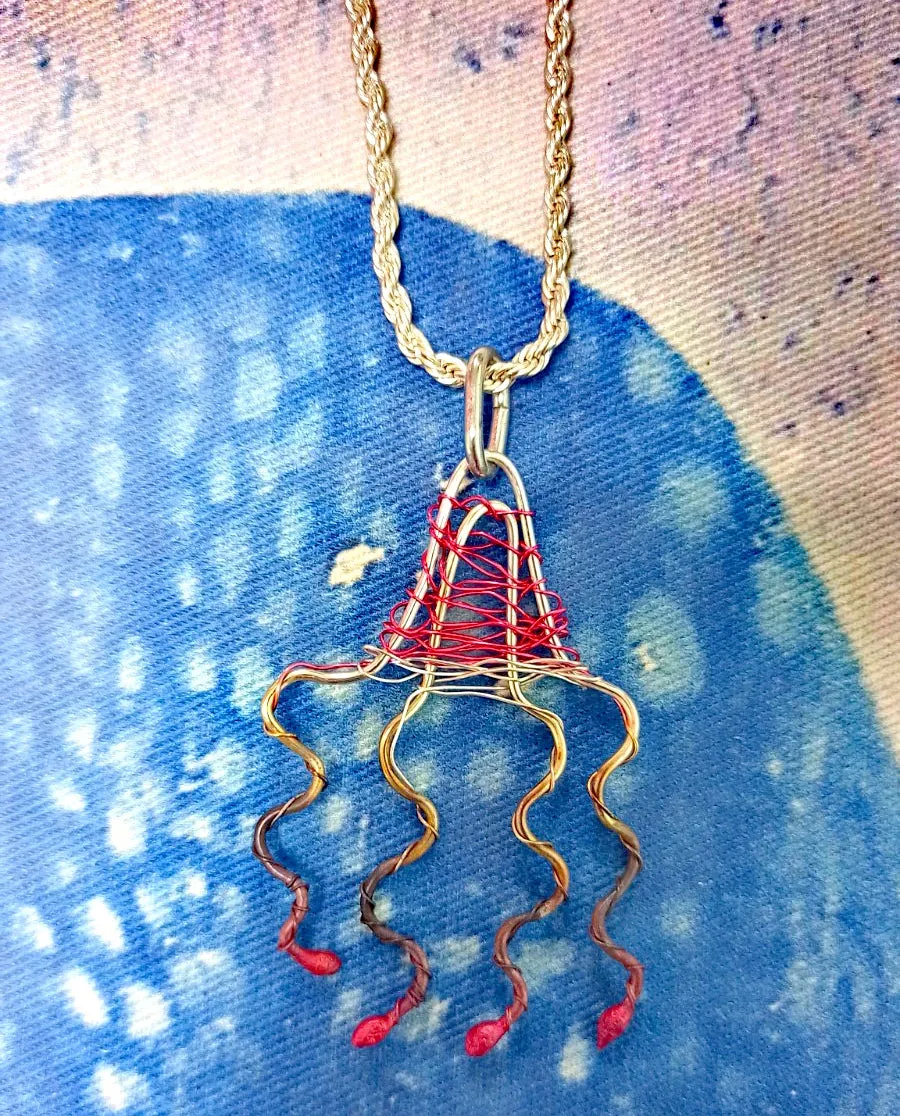 Aly de Groot Jellyfish Silver Necklace