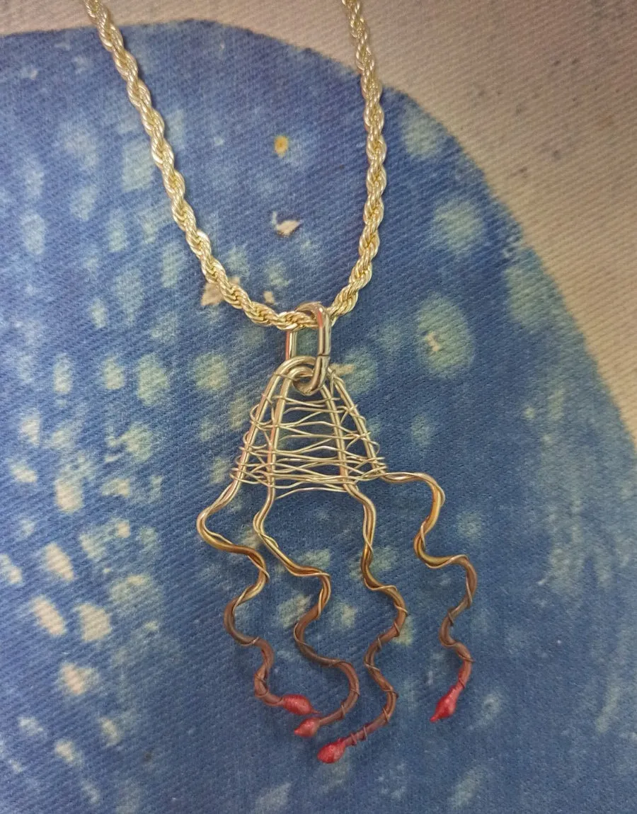 Aly de Groot Jellyfish Silver Necklace