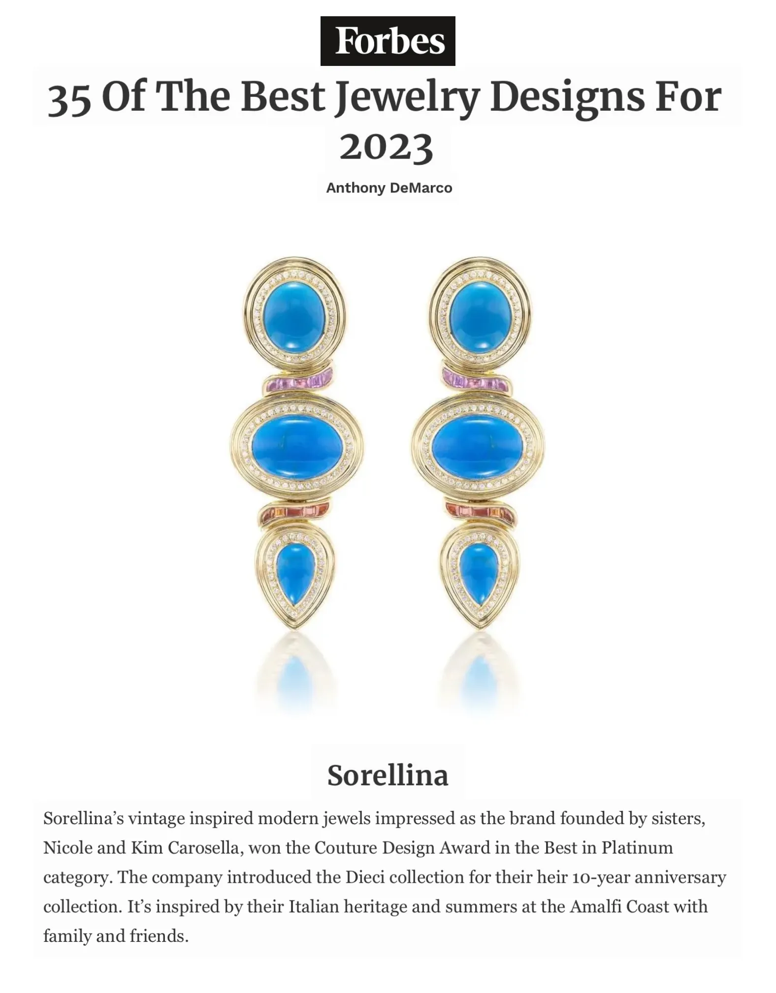 Amalfi Azzurro Earrings