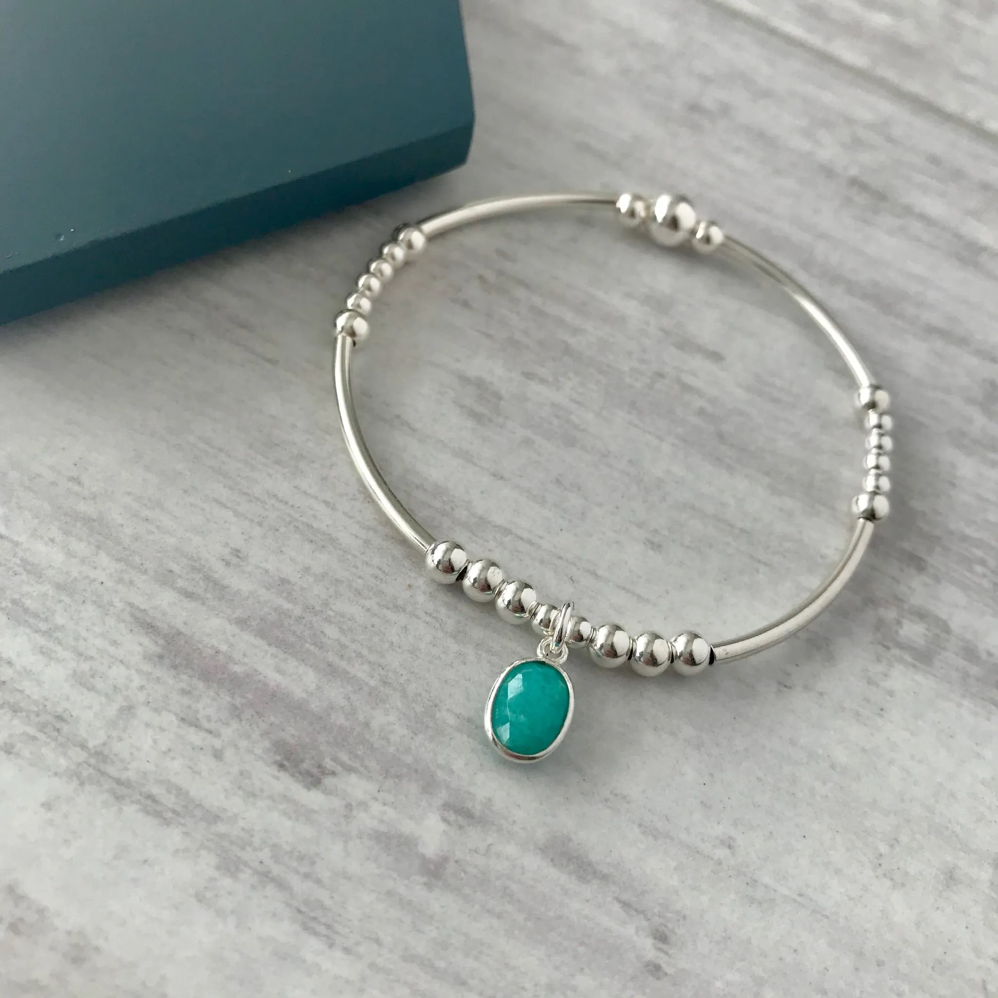 Amazonite Silver Bracelet
