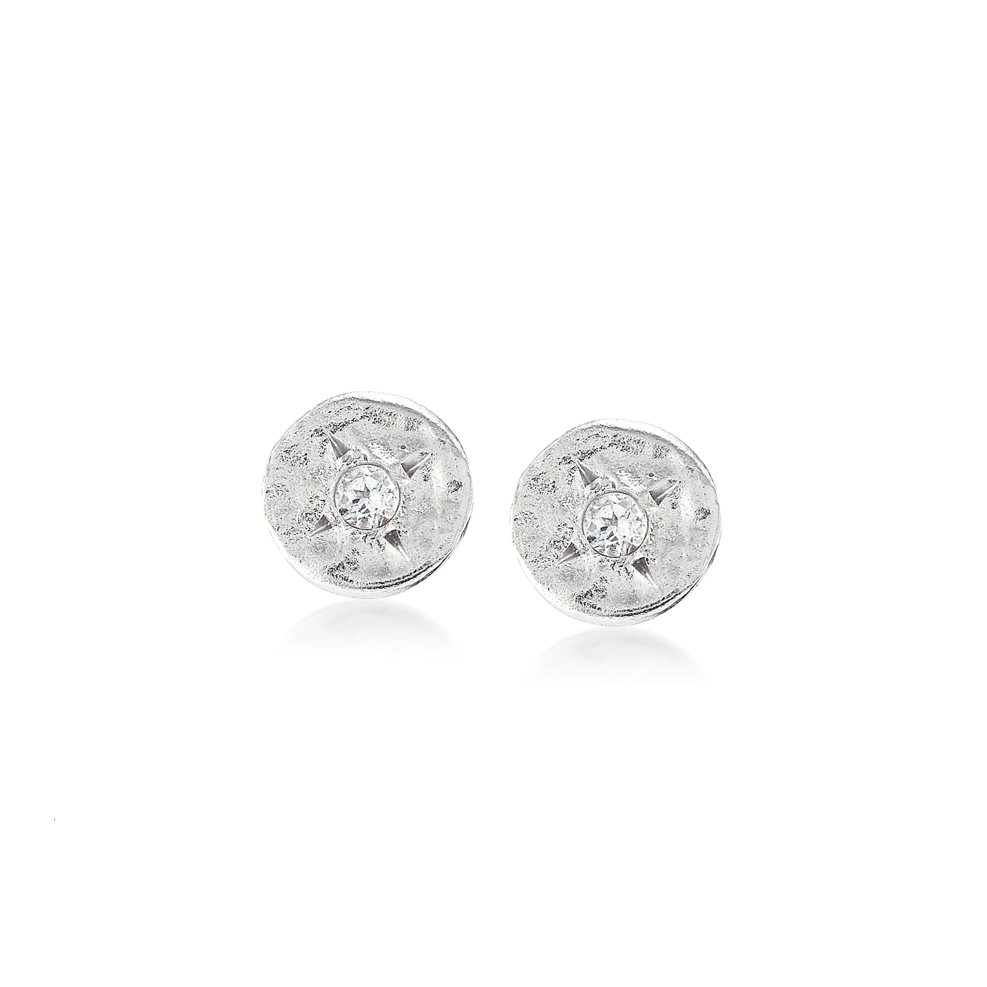 Anatoli Collection White Sapphire Earrings