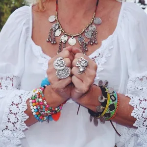 Anatolian Boho Ring - "Seashell"