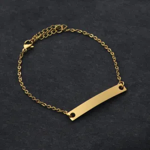 Anchor Chain Stainless Steel 3 colors Bracelets for Women