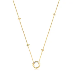 Ania Haie Gold Star Chain Charm Connector Necklace