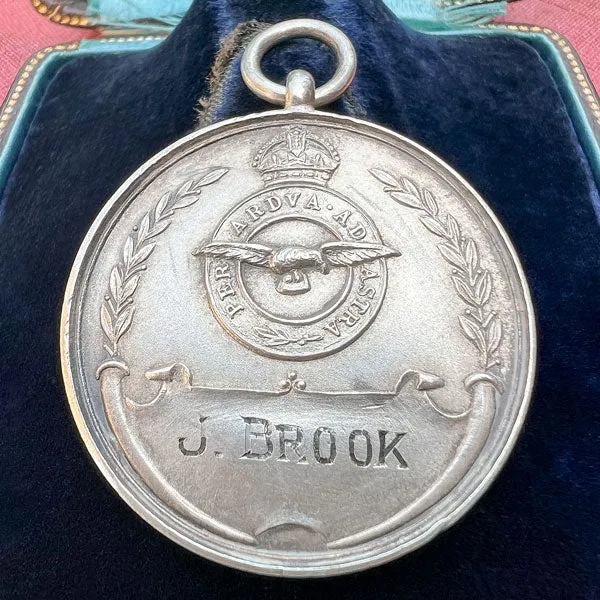 Antique Art Deco Royal Air Force Track Medal, 1925