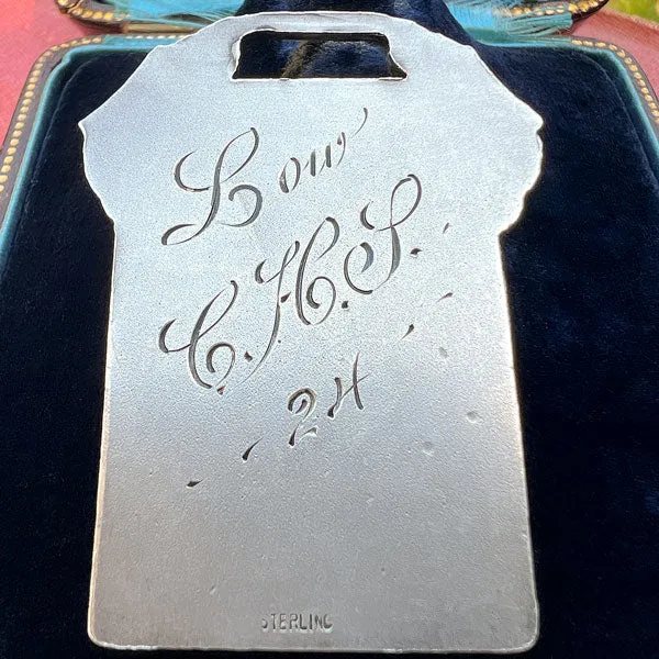 Antique Art Deco Silver Track Hurdle Medal, 1924