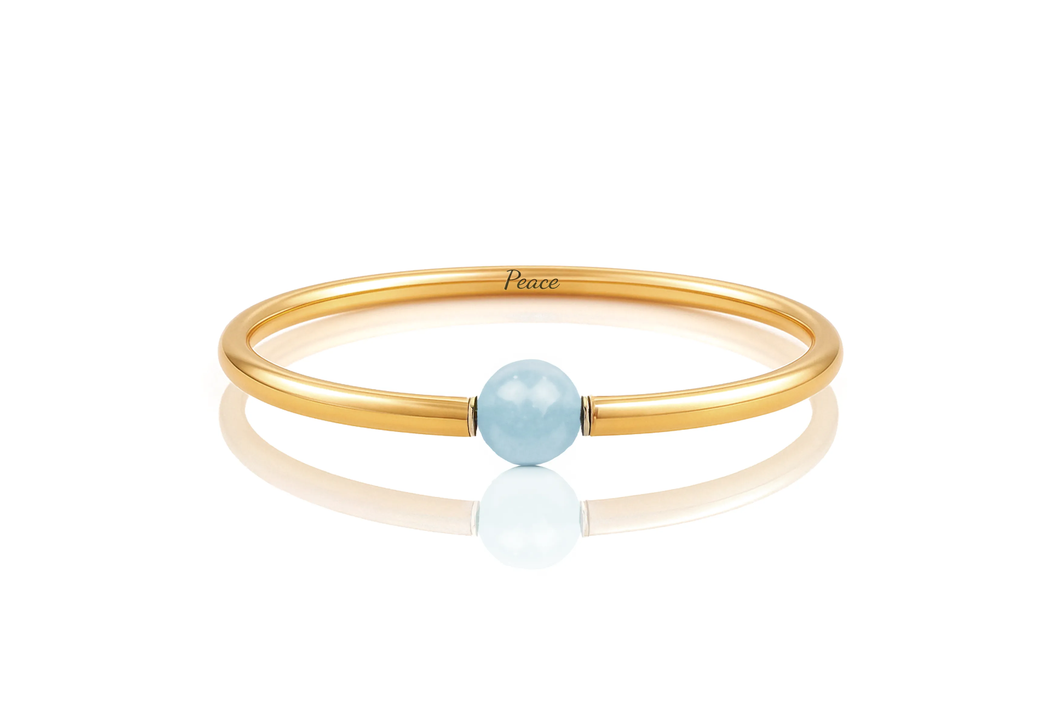 Aquamarine Gold Bracelet