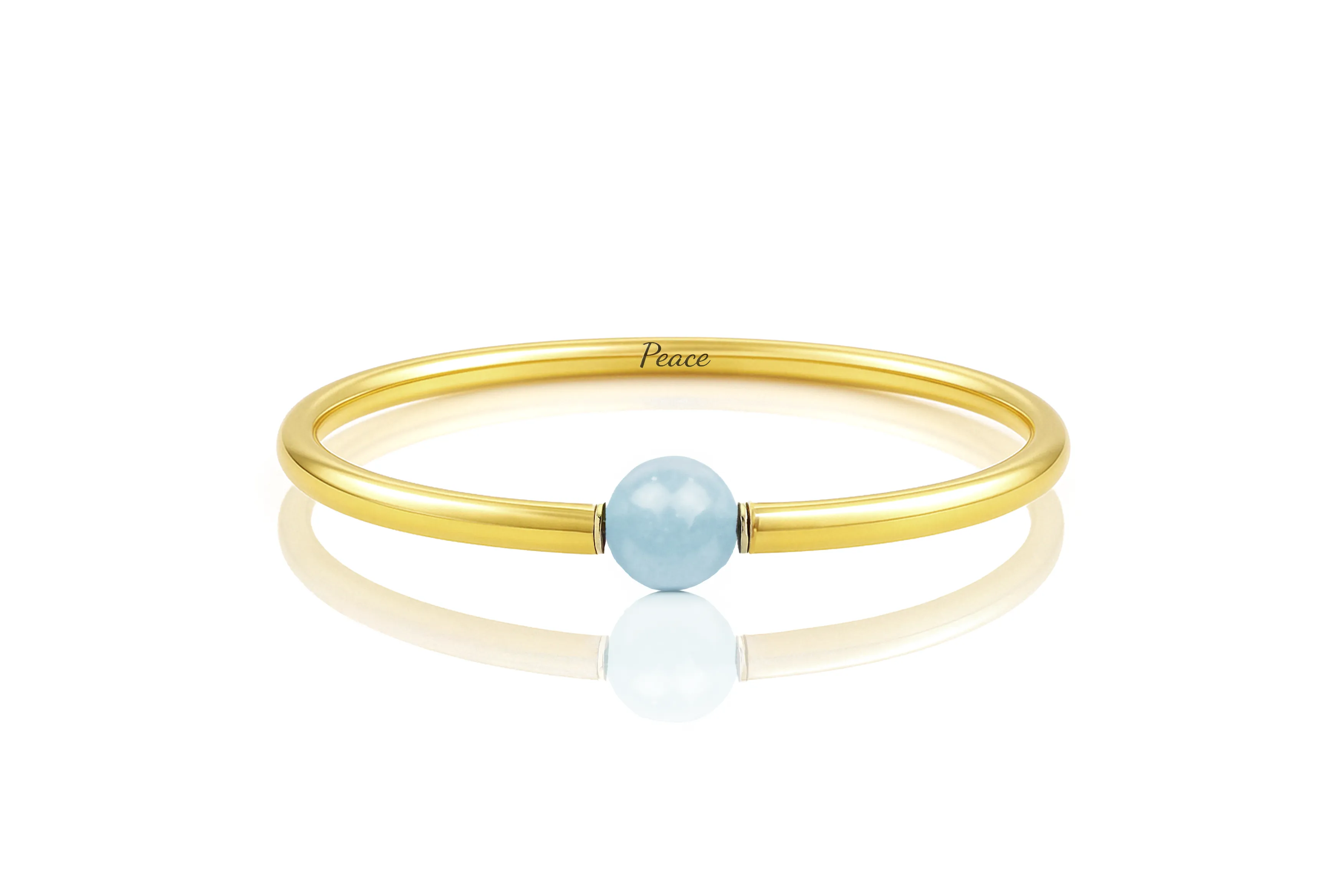Aquamarine Gold Bracelet