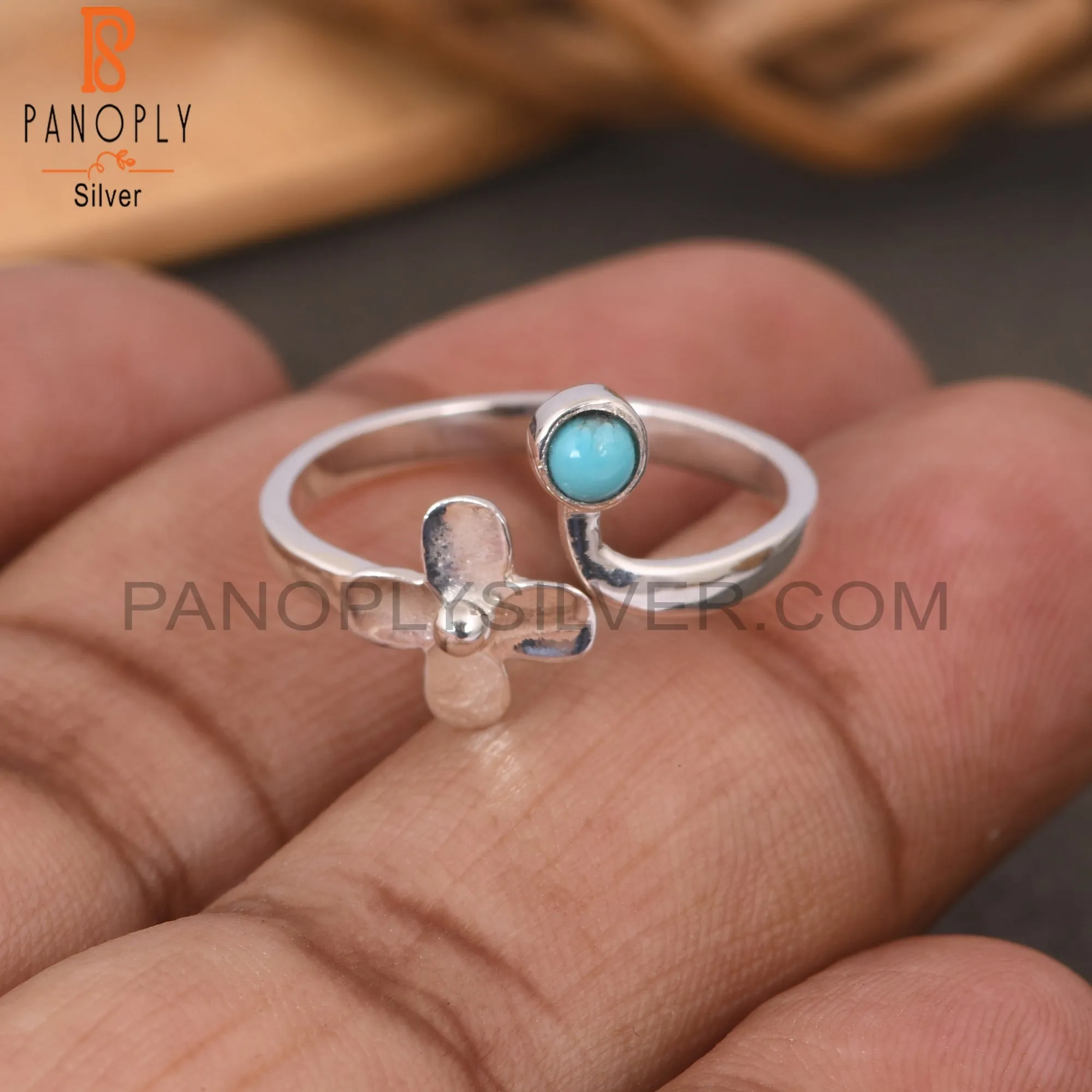 Arizona Turquoise Floral Rings